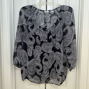 Liz Claiborne Paisley Blouse